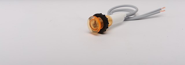 S Series Plastic 230V AC Yellow 10 mm Pilot